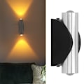 Pikkukuva 1 / 6: 2W Kaksipäinen LED-seinävalaisin kotibaariin ja kuistin sisustukseen (AC85265V, keltainen valo)