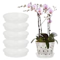 Miniatyrbilde 6 av 6: 5-delt transparent matchende brettsett (16 cm ytre diameter, 12,8 cm indre diameter) for 6-7 tommers gjenstander