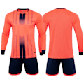 Miniatyrbild 5 av 7: 1 set anpassad fotbollströja herr pojkar fotbollskläder set långärmad fotbollsuniform vuxen målvaktsdräkt för barn träningsdräkt Red Adult Size M