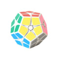 Miniatyrbild 2 av 3: Speed Cube Slät Pentagonal Dodecahedron Pussel Cube Black White