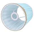 Miniatyrbillede 6 af 6: Stofskærm til lysekrone til skrivebord, natbord, soveværelse, stue og kontorbelysning Light blue chiffon