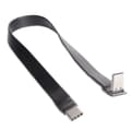 Pikkukuva 1 / 2: USB 3.1 Type C - Type C -jatkokaapeli 90 asteen sovitin FPC FPV litteä USB C -kaapeli 3A 10Gbps[dt]