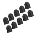Miniatyrbillede 2 af 8: 10 stk. Pool Cue Tip Gummibeskyttelse Billardkøer Stick Protection Cap Tilbehør (sort)
