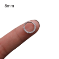 Miniatyrbild 1 av 5: 1st Kvinnor Cubic Zirconia Inlagd Hoop Nose Ring Huggie Örhänge