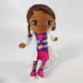 Miniatyrbild 2 av 2: Anime Little Doctor Muffin Hippo Dinosaur Wool Plyschleksak Doctor Purple Girl 30cm