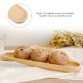 Miniatyrbilde 6 av 8: Elegant Serveringsbrett i Tre for Sushi, Snacks og Desserter - 27*6*2cm for Hjem og Restaurantbruk