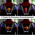 Miniatyrbild 5 av 5: Led cykelblinkväst, reflekterande LED-blinkväst Idealisk