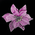 Miniatyrbilde 1 av 3: 13cm Lilla Kunstig Blomst i Stoff til Juledekorasjon