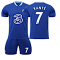 Miniatyrbild 1 av 2: Chelsea FC Hemmatröja 2022/23 - Ungdoms Fotbollströja med Anpassningsbart Spelarnummer Kante NO.7 XL