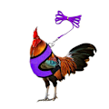 Miniatyrbild 1 av 5: Justerbar kycklingsele Bekväm hönsväst Andas Purple M