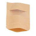 Miniatyrbillede 6 af 8: 200 stk. 9x14 cm genlukkelige Kraft-papir stand-up poseposer med vindue til mad og kaffe