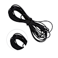 Miniatyrbillede 4 af 4: Holdbar 5mm Sort Elastisk Snor til DIY Smykkefremstilling - 10M Længde
