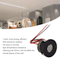 Miniatyrbild 3 av 6: 2 st 15° 1W Mini LED Spotlight, 80LM för Smyckesdisplay, 12V DC Infälld Belysning