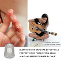 Miniatyrbild 5 av 5: Silikon gitarr fingerskydd, gitarr fingertopp grey