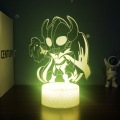 Miniatyrbild 3 av 3: Ultraman Daquan 3D Nattljus USB Touch Färgglad skrivbordslampa Charging base: touch controller Cyro-3