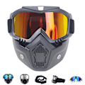 Miniatyrbild 4 av 4: Män Kvinnor Ski Snowboard Mask & Snöskoter Skidglasögon