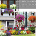 Miniatyrbild 2 av 5: 4 st utomhus konstgjorda falska blommor buskar Uv-resistenta växter red