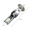 Miniatyrbillede 4 af 4: H1 LED Forlygte Pærer Omdannelsessæt 100w 14000lm 6500k