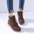 Miniatyrbild 2 av 3: KvinnaEarlWinteShoeFlaHeeBootKeeWarBoots brown 39