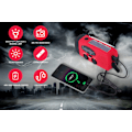 Miniatyrbild 2 av 5: Vevradio 2000mAh powerbank, solbatteri, ficklampa red