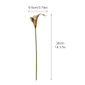 Miniatyrbilde 2 av 5: 1 stk. Gull Mini Calla Lily Kunstig Blomst for Bryllup og Hjemmeinnredning