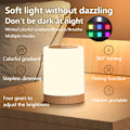 Miniatyrbilde 5 av 5: Dimbar RGB USB Oppladbar LED Touch Lampe for Soverom, Stue og Kontorbruk