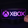 Miniatyrbild 1 av 5: Kreativt 3D nattljus Akrylspel LED färgglad skrivbordslampa Black Base: Colorful Touch Gamepad(42-13)