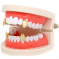 Miniatyrbillede 3 af 4: Lureen Metal Grillz Vampire Fangs Dracula Hip Hop Grills til dine tænder gold 4 pcs