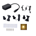 Pikkukuva 1 / 6: 5V USB Mini LED-kohdevalot: Himmennettävä näyttövalaistus korukaappeihin, musta, lämmin valo