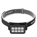LED Hodelykt Bevegelsessensor IPX4 Vanntett 5 Moduser Roterbar USB Oppladbar Hodelykt Fiske Vandring