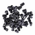 Miniatyrbillede 5 af 6: 5mm LED Sokkelklips - 50 Pak Sort Nylon Diodeholder Bezelmontering til Nem Installation