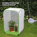 Miniatyrbilde 3 av 6: Sammenleggbart ventilert insektsbur med lysgjennomtrengelig netting og glidelåsdesign for planter