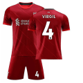 Miniatyrbillede 1 af 2: 21/22 iverpool Home Salah fodboldtrøje træningssæt VIRGIL NO.4 L