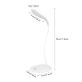 Miniatyrbilde 2 av 6: Dimbar USB LED Skrivebordslampe med Fleksibel Hals og Berøringsbryter for Nattlesing