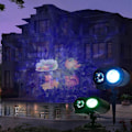 Miniatyrbild 3 av 4: Julprojektorljus 2-i-1 rörliga mönster LED-ljus