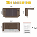 Miniatyrbillede 2 af 5: 12 Pack Solar Patio Lights - Bronze Finish - Vandtæt