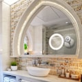 Miniatyrbild 6 av 6: Svanhals LED Lighted 10X Makeup Mirror Vit med flisa White with sliver