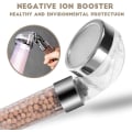 Miniatyrbillede 4 af 4: Negative ion LED shower head with colorful color changing nozzle