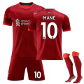 Miniatyrbilde 1 av 2: 21/22 iverpool Hjem Salah Fotballskjorte treningssett MANE NO.10 L