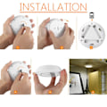 Miniatyrbillede 2 af 8: AAA-batteridrevet fjernbetjening LED-lys under skabslys 6Pcs Light with 1Pc Controller