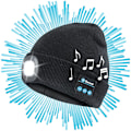 Miniatyrbild 1 av 5: Bluetooth Led Beanie Varmisolerande Uppladdningsbar Hatt Black