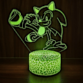 Miniatyrbild 3 av 4: Sonic Series 3D Light LED Nattlampa Sängbordslampa White base: colorful controller LBE-SNK-06