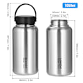 Miniatyrbilde 2 av 6: LIXADA 1050ml Lekkasjesikker Vannflaske i Rustfritt Stål for Camping og Fotturer