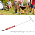 Miniatyrbilde 4 av 6: Grillmerke i rustfritt stål med trehåndtak for grilling av personlige design