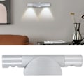 Miniatyrbilde 4 av 6: 360° Roterbar Dobbelthodet Vegglampe for Nattbord og Korridor Dekor