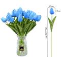 Miniatyrbild 3 av 4: Mörkblå Simulerad PU Tulpan - Konstgjord Dekorativ Blomma