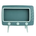 Retro TV-formad servettbox med telefonhållare, pappersförvaring