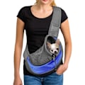 Miniatyrbild 2 av 2: Bärbar Pet Messenger Bag för hundar Katter Valp andas Mesh blue