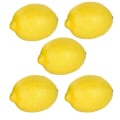 Miniatyrbillede 1 af 5: 5 stk. kunstige limefrugter, falske citroner, naturtro kunstige limefrugter, falske grønne citroner, kunstig frugt citron til hjemmekøkken festdekoration 5 stk. (stor størrelse 3,5\") Style 2