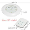 Miniatyrbillede 2 af 9: AAA-batteridrevet fjernbetjening LED-lys under skabslys 3Pcs Light with 1Pc Controller